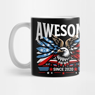 Awesome Since 2020 - Patriotic American Eagle Mug